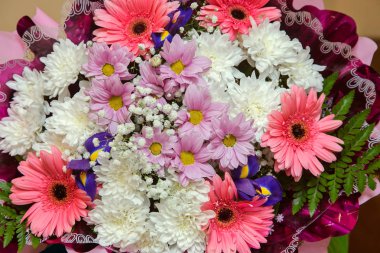 Bir buket çiçek parçası