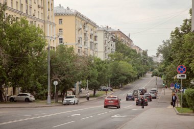 Moskova'da sokak Trofimova başlangıcı (güney ilçe)