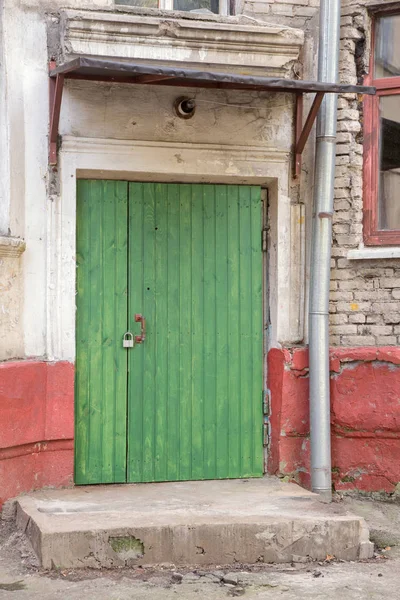 Paredes Texturizadas Ruínas Uma Casa Velha — Fotografia de Stock