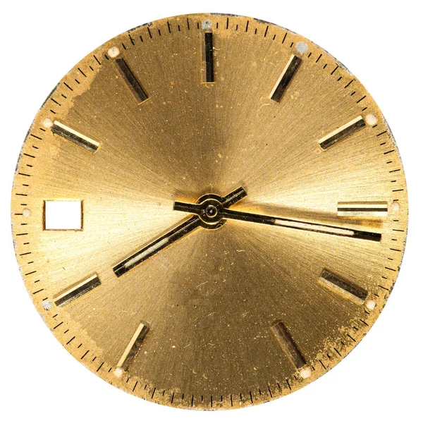 旧时钟机械手表的混合 高分辨率和细节 — 图库照片