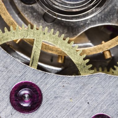 eski saat mekanik saatler, yüksek çözünürlük ve detay karışımı