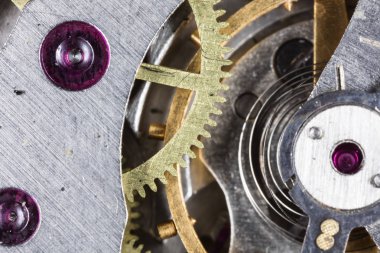 eski saat mekanik saatler, yüksek çözünürlük ve detay karışımı