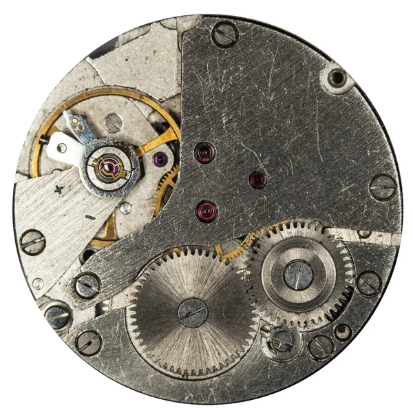 Mix Old Clockwork Mechanical Watches High Resolution Detail Stock Photo