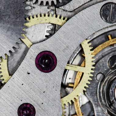 eski saat mekanik saatler, yüksek çözünürlük ve detay karışımı