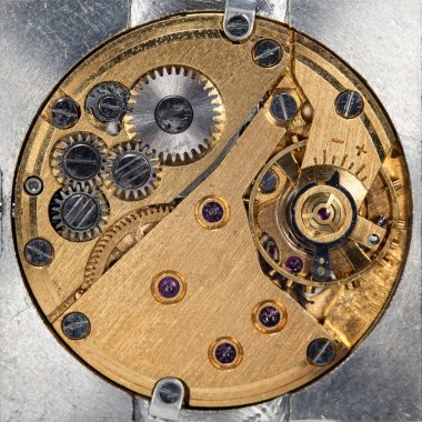 eski saat mekanik saatler, yüksek çözünürlük ve detay karışımı