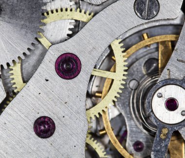 eski saat mekanik saatler, yüksek çözünürlük ve detay karışımı
