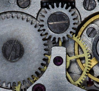 eski saat mekanik saatler, yüksek çözünürlük ve detay karışımı