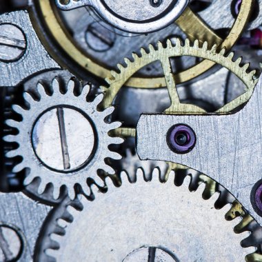 eski saat mekanik saatler, yüksek çözünürlük ve detay karışımı