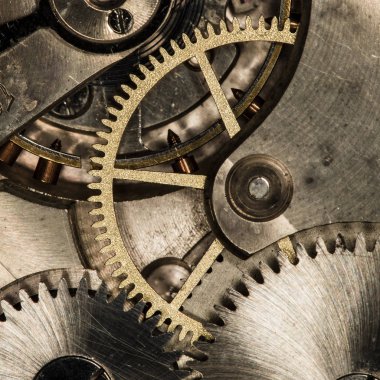 eski saat mekanik saatler, yüksek çözünürlük ve detay karışımı