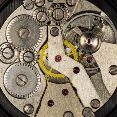 eski saat mekanik saatler, yüksek çözünürlük ve detay karışımı