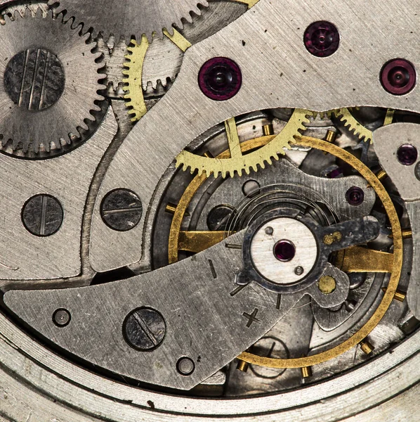 Mix Van Oude Clockwork Mechanische Horloges Hoge Resolutie Detail — Stockfoto