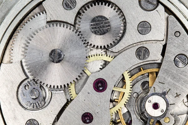 Mix Van Oude Clockwork Mechanische Horloges Hoge Resolutie Detail — Stockfoto