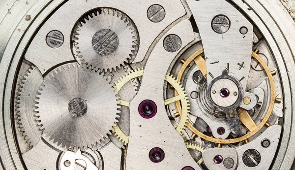 Mix Van Oude Clockwork Mechanische Horloges Hoge Resolutie Detail — Stockfoto