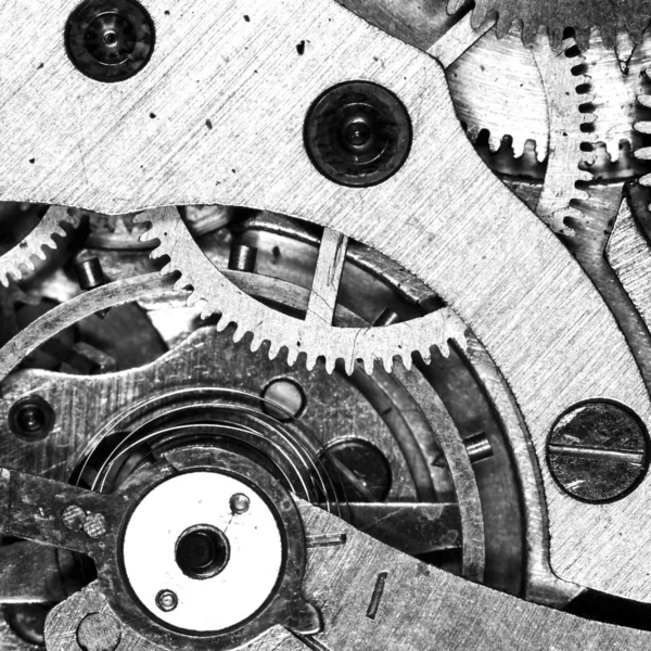 Mischung Aus Alten Mechanischen Uhren Mit Hoher Auflösung Und Detailtreue — Stockfoto