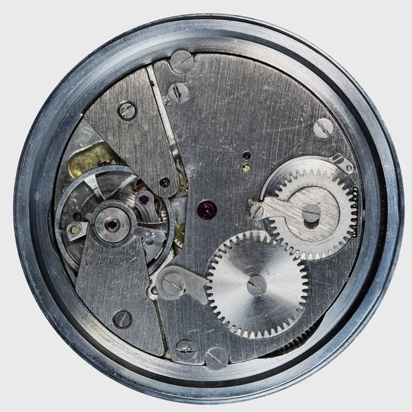 Eski Saat Mekanik Saatler Yüksek Çözünürlük Detay Karışımı — Stok fotoğraf