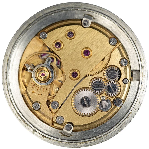 Mix Van Oude Clockwork Mechanische Horloges Hoge Resolutie Detail — Stockfoto