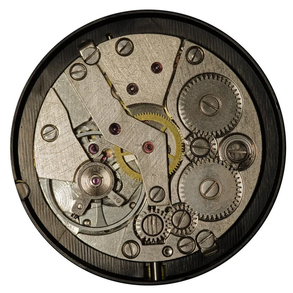 Mix Van Oude Clockwork Mechanische Horloges Hoge Resolutie Detail — Stockfoto