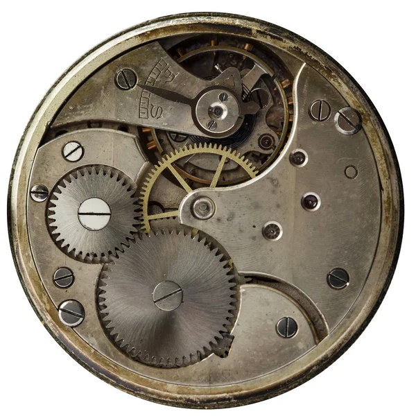 Mix Van Oude Clockwork Mechanische Horloges Hoge Resolutie Detail — Stockfoto