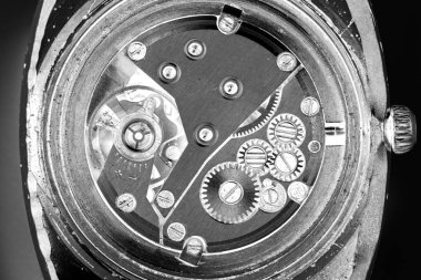 eski saat mekanik saatler, yüksek çözünürlük ve detay karışımı