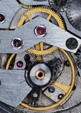 eski saat mekanik saatler, yüksek çözünürlük ve detay karışımı