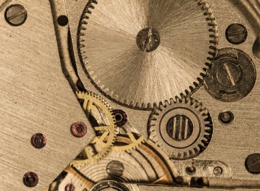 eski saat mekanik saatler, yüksek çözünürlük ve detay karışımı