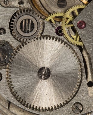 eski saat mekanik saatler, yüksek çözünürlük ve detay karışımı