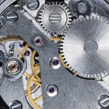 eski saat mekanik saatler, yüksek çözünürlük ve detay karışımı