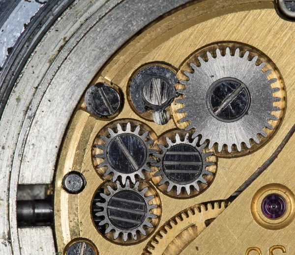 Mix Van Oude Clockwork Mechanische Horloges Hoge Resolutie Detail — Stockfoto