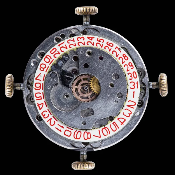 Amestec Ceasuri Vechi Ceasuri Mecanice Înaltă Rezoluție Detalii — Fotografie, imagine de stoc