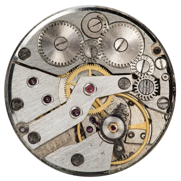 Mix Van Oude Clockwork Mechanische Horloges Hoge Resolutie Detail — Stockfoto