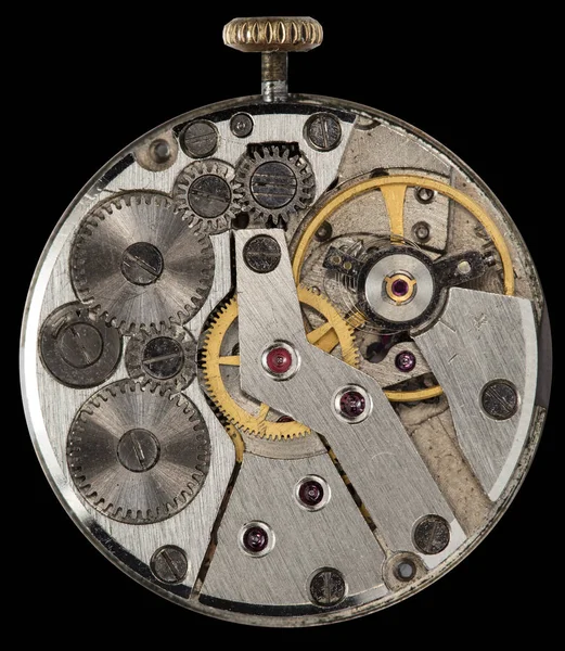 Mix Van Oude Clockwork Mechanische Horloges Hoge Resolutie Detail — Stockfoto