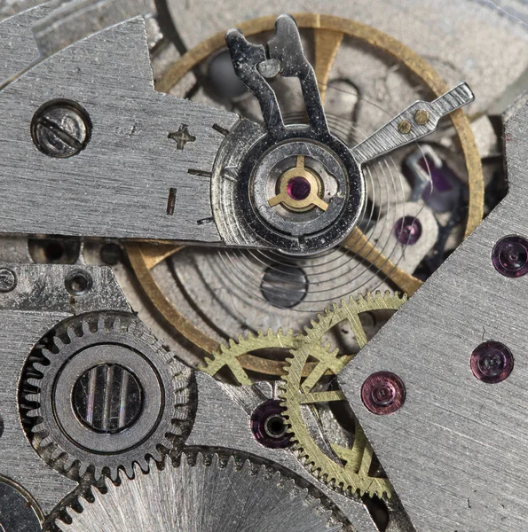 Mix Van Oude Clockwork Mechanische Horloges Hoge Resolutie Detail — Stockfoto