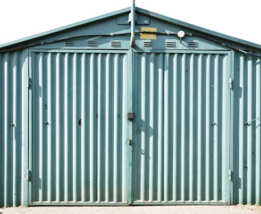 eski metal depo kapısı, hangar, yüksek çözünürlüklü fotoğraf