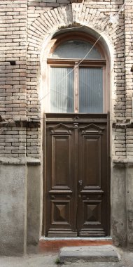 eski metal depo kapısı, hangar, yüksek çözünürlüklü fotoğraf