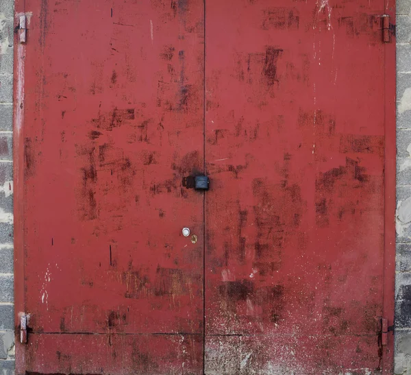 Старі Металеві Двері Складів Ангар Фото Високої Роздільної Здатності — стокове фото