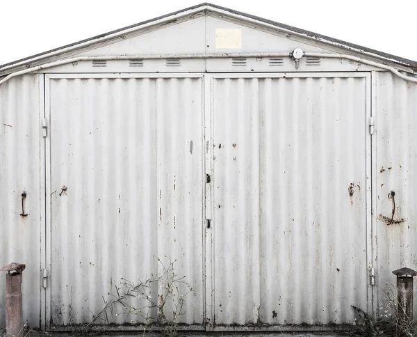 古い金属倉庫のドア 格納庫 高解像度の写真 — ストック写真