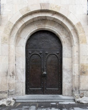 eski metal depo kapısı, hangar, yüksek çözünürlüklü fotoğraf