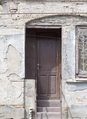 eski metal depo kapısı, hangar, yüksek çözünürlüklü fotoğraf