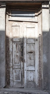 eski metal depo kapısı, hangar, yüksek çözünürlüklü fotoğraf