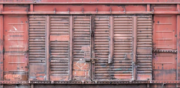 Старая Металлическая Дверь Склада Ангар Фото Высокого Разрешения — стоковое фото