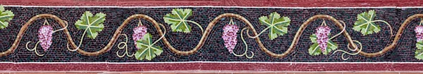Hermosos Adornos Mosaico Arte — Foto de Stock