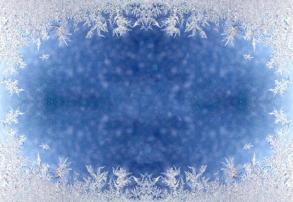 Copos Nieve Nieve Imagen Hace Una Temperatura — Foto de Stock