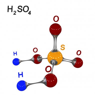 molekül, 3d illüstrasyon, 3d render