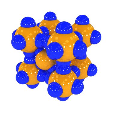 molekül, 3d illüstrasyon, 3d render