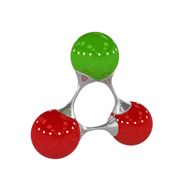 Молекула Иллюстрация Рендеринг — стоковое фото
