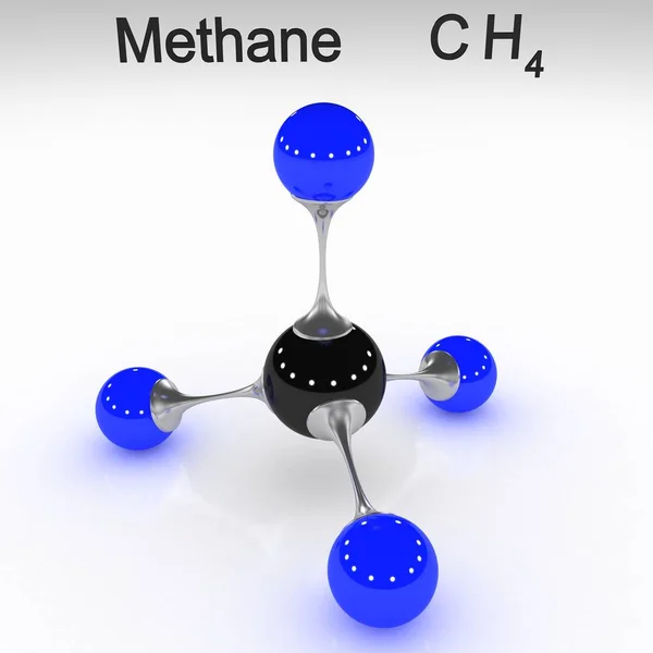 Molecule Illustration Rendering — Stock Photo, Image