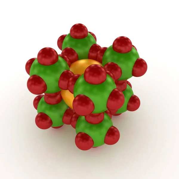 Molecule Illustration Rendering — Stock Photo, Image