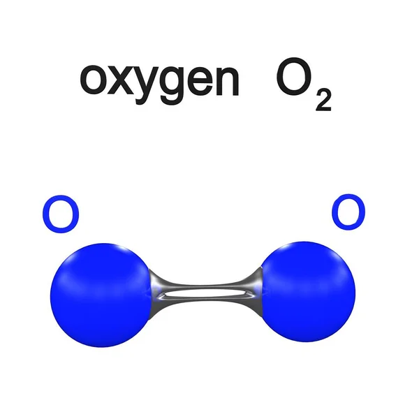 Молекула Иллюстрация Рендеринг — стоковое фото