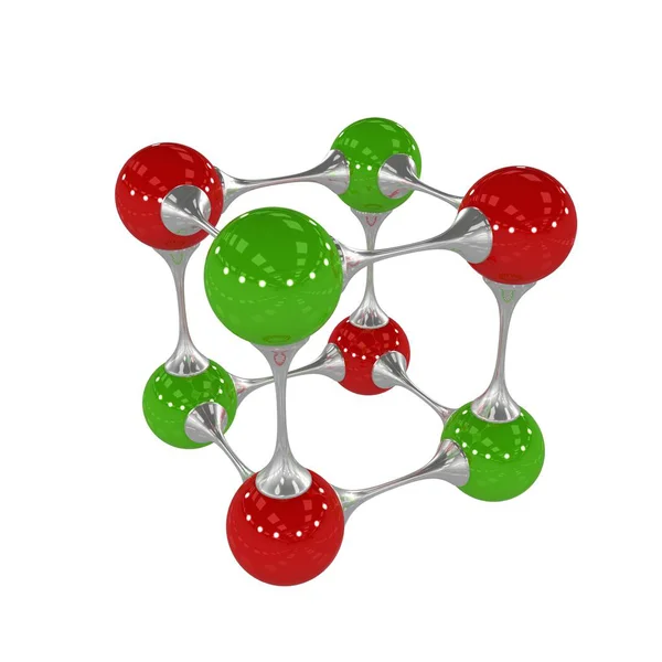 Molekül Illustration Rendering — Stockfoto