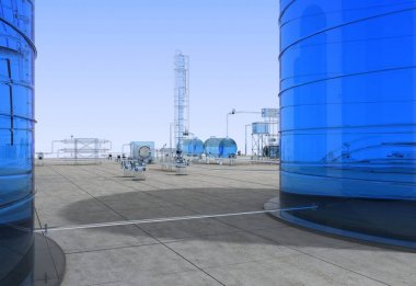 bir kır evinin dış, yazlık, görselleştirme, 3d illüstrasyon